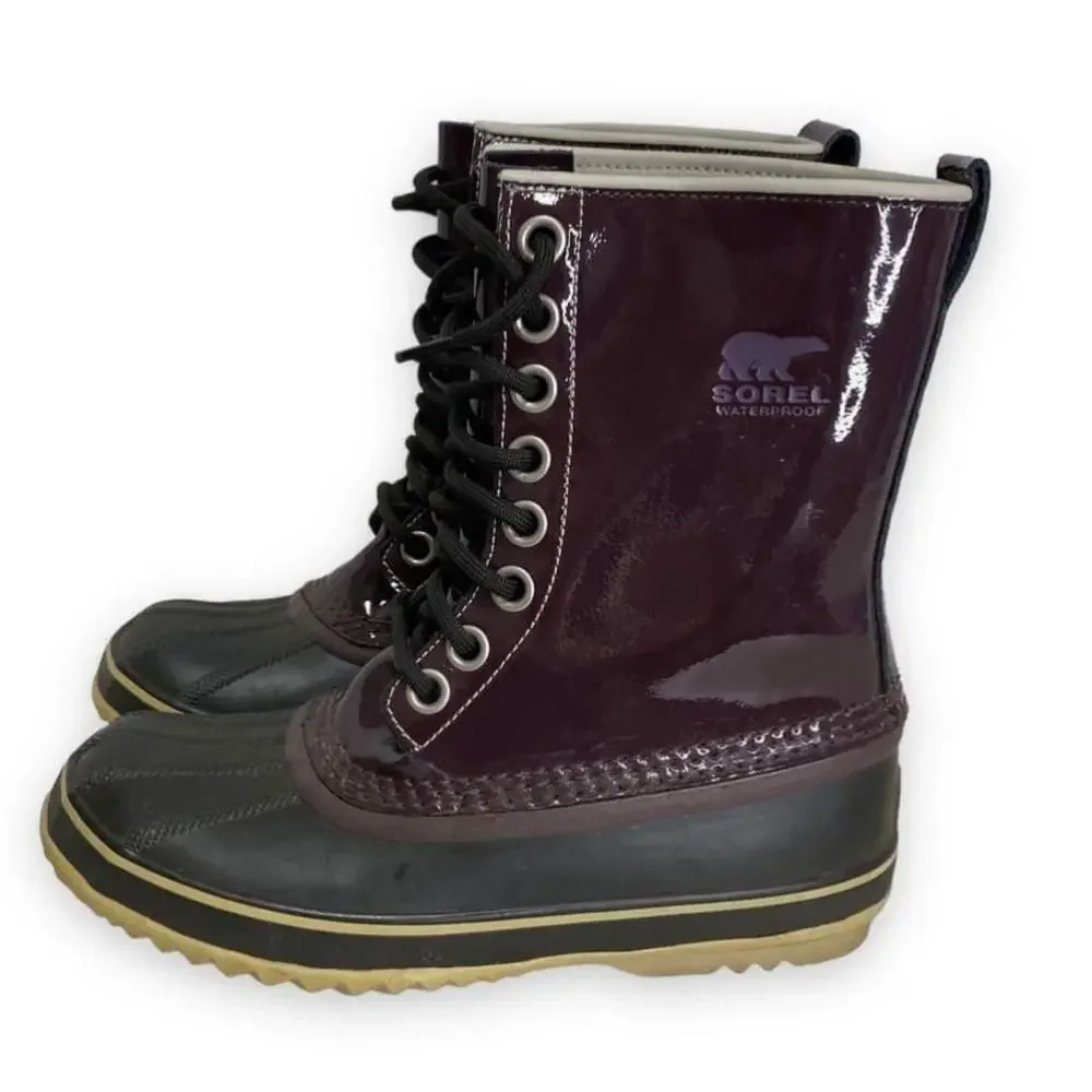 SOREL 1964 Premium Waterproof Winter Boot - Wine Patent - 6 - China